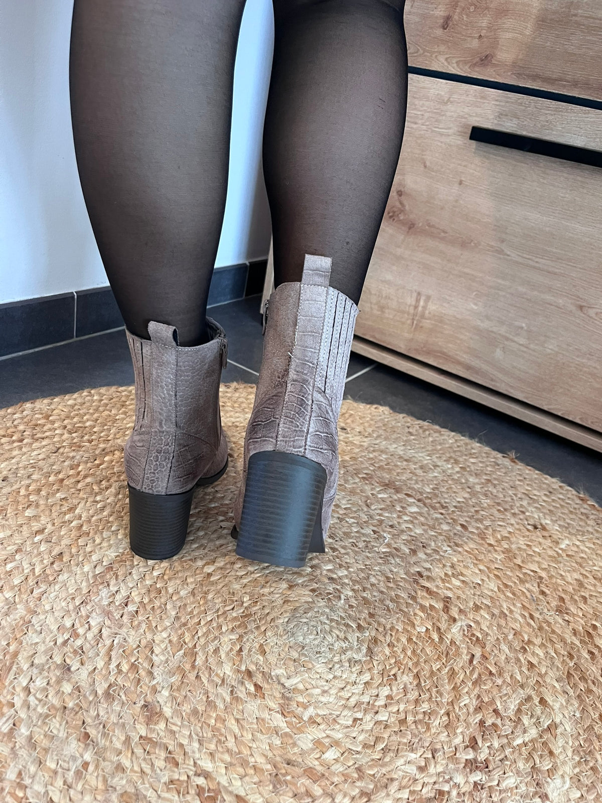 🤎 Bottines en daim taupe 🤎