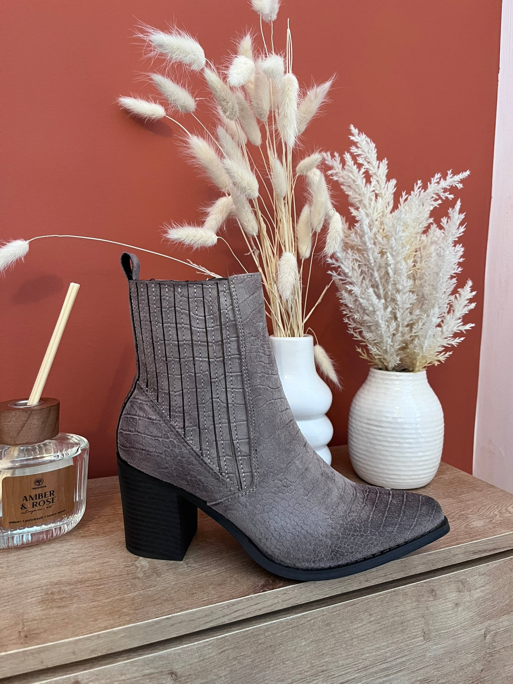 🤎 Bottines en daim taupe 🤎