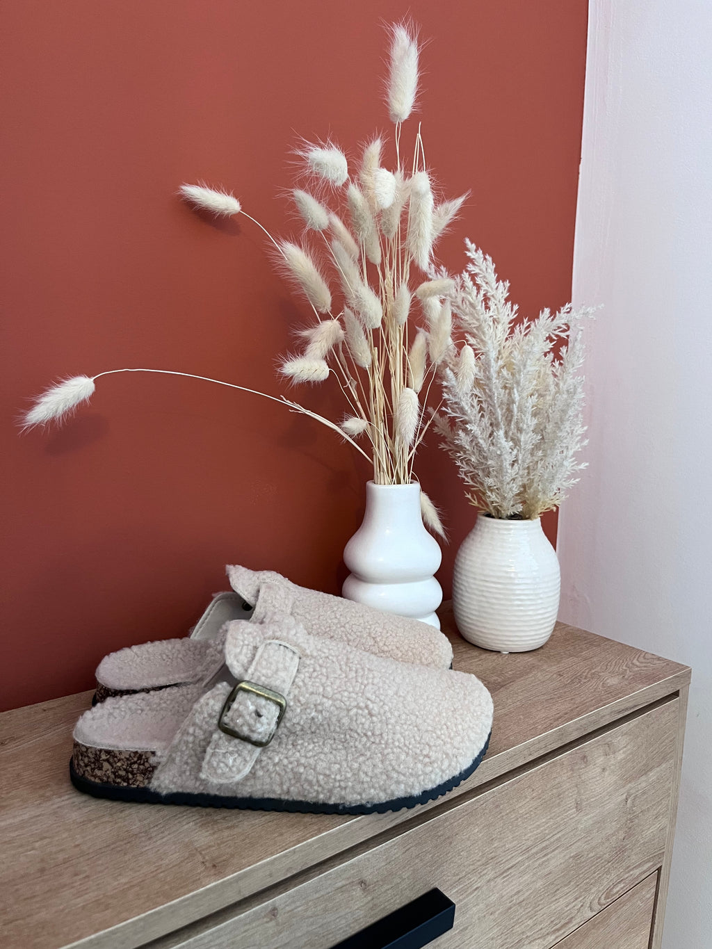 🤍 Mules à moumoute beige 🤍