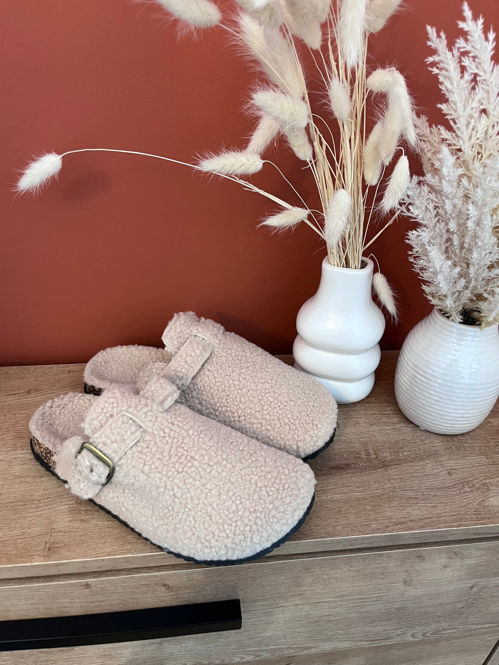 🤍 Mules à moumoute beige 🤍