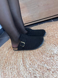 🖤 Mules à moumoute noires   🖤